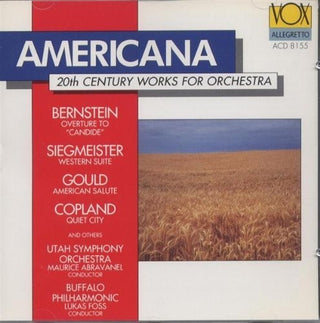 the album cover for Abravanel / Utah Symphony Orchestra - Americana