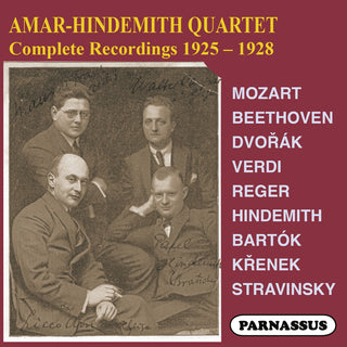 the album cover for Amar Hindemith Quartet - Amar-Hindemith Quartet complete recordings 1925-8