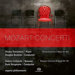 the album cover for Mozart / Argovia Philharmonic / Cellacchi - Mozart Concerti