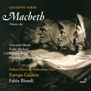 the album cover for Verdi / Meoni / Biondi - MacBeth