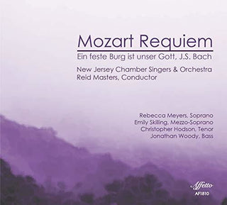 the album cover for J Bach S / New Jersey Chamber Singers / Meyers - Requiem 626 / Ein Feste Burg Ist Unser Gott 80