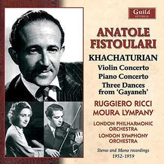 the album cover for Ricci / Lympany / London Philharmonic Orch - Khachaturian 1952-59