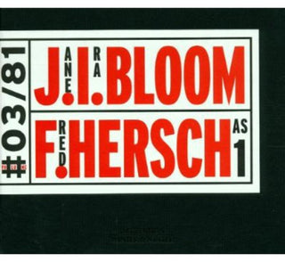 the album cover for Bloom/Hersch - As One