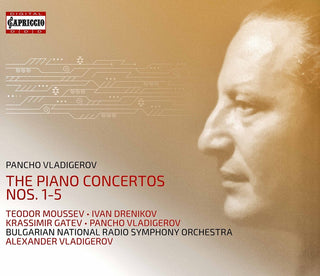 the album cover for Vladigerov - Piano Concertos 1-5