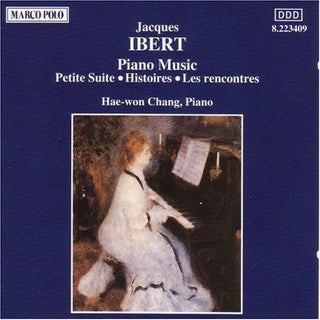 the album cover for Ibert - Piano Music