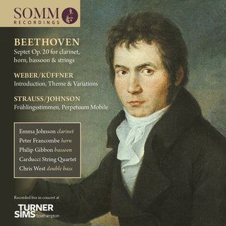 the album cover for Beethoven / Johnson / Denton - Emma Johnson & Friends
