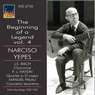 the album cover for J Bach S / Yepes - Beginning of a Legend 4
