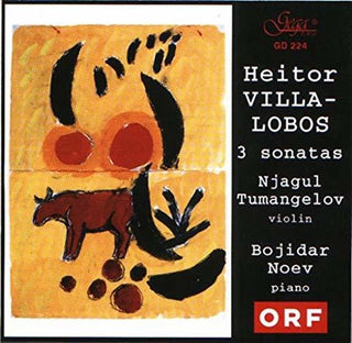 the album cover for Villa-Lobos / Noev / Tumangelov - 3 Sonatas For Violin & Piano