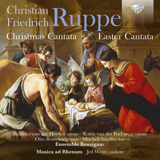 the album cover for Ruppe / Musica Ad Rhenum / Ensemble Bouzignac - Christmas Cantata