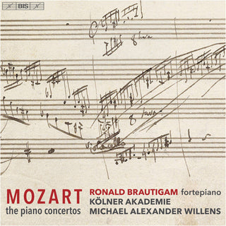 the album cover for Mozart / Brautigam / Willens - Complete Piano Concertos
