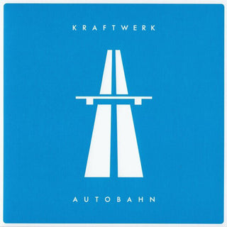 the album cover for Kraftwerk - Autobahn [Indie Exclusive Limited Edition Blue LP]