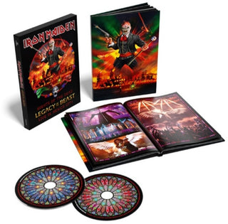 the album cover for Iron Maiden - Nights Of The Dead, Legacy Of The Beast: Live In Mexico City [Limited Edition Deluxe 2CD]
