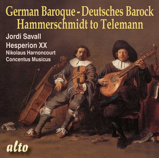 the album cover for Jordi Savall / Hesperion Xx / Harnoncourt,Nikolaus - German Baroque: From Hammerschmidt to Telemann