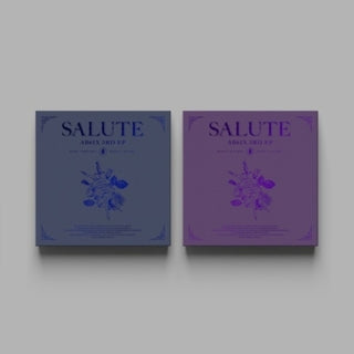 the album cover for Ab6ix - Salute (Random Cover) (incl. 80pg Photobook, 2pc Photocard, ID Photo,Postcard, Memo Board, Envelope + Sticker)