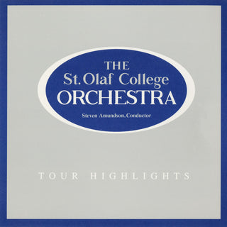 the album cover for St. Olaf Orchestra - Tour Highlights