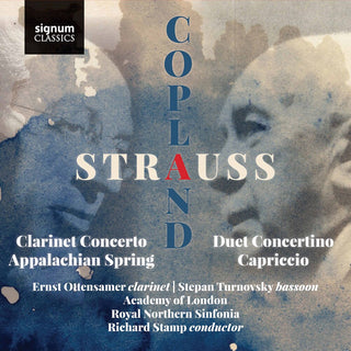 the album cover for Copland / Ottensamer / Stamp - Duet Concertino / Capriccio
