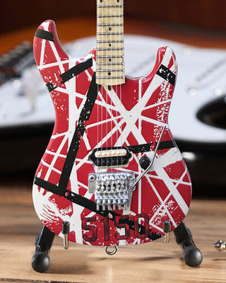 Eddie Van Halen 5150 Red White & Black Mini Guitar Replica EVH-004