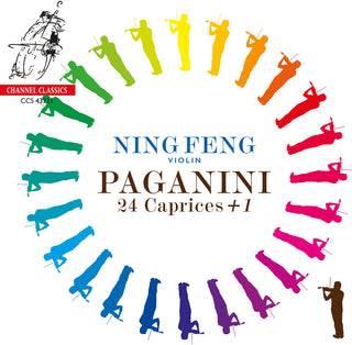 the album cover for Ning Feng - Paganini: 24 Caprices + 1
