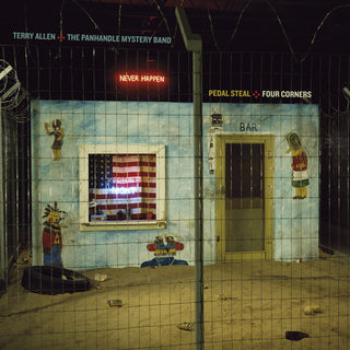 the album cover for Terry Allen  & The Panhandle Mystery Band - Pedal Steal + Four Corners (Blue) (Gate) (Wlp)