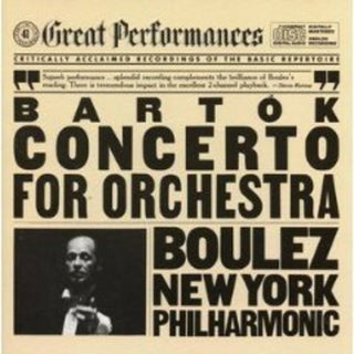 the album cover for Bartok / New York Philharmonic / Boulez - Cto for Orch