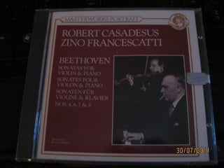 the album cover for Beethoven / Francescatti / Casadesus - Violin Sonatas