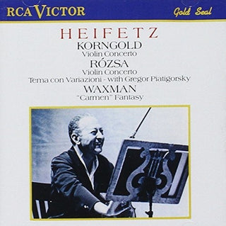 the album cover for Korngold / Rozsa / Heifetz - Korngold Rozsa: Violin Cto