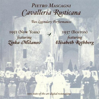 the album cover for Paul Mascagni - Cavalleria Rusticana