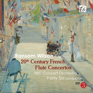 the album cover for Damase / Wilson / Bbc Concert Orchestra - 20th Century French Flute Concertos