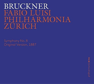 the album cover for Philharmonia Zürich - Sym 8 in C Minor