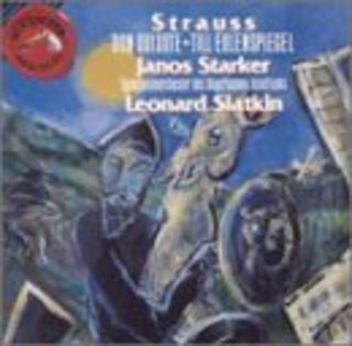 the album cover for Strausshard / Bavarian Radio Sym Orch / Slatkin - Don Quixote