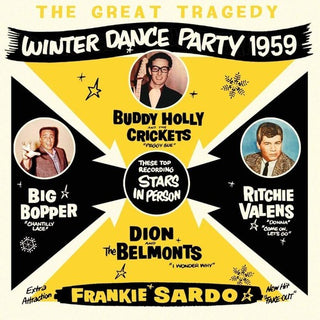 the album cover for Great Tragedy Winter Dance Party 1959 / Various - Great Tragedy: Winter Dance Party 1959