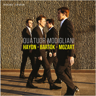the album cover for Quatuor Modigliani - Haydn - Bartok - Mozart