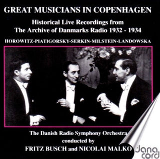 the album cover for Various Artists - Great Musicians in Copenhagen / Various