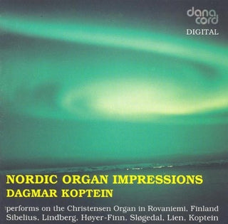the album cover for Sibelius / Lindberg / Slogedal / Koptein - Nordic Organ Impressions