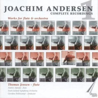 the album cover for Anderson / Jensen / Adorjan / Bellincampi - Works For Flute & Orchestra