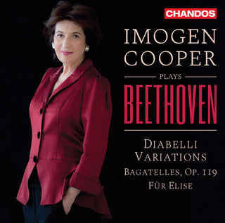 the album cover for Beethoven / Cooper - Imogen Cooper Plays Beethoven