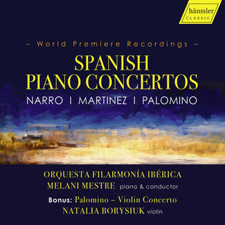 the album cover for Martinez / Mestre - Spanish Piano Concertos