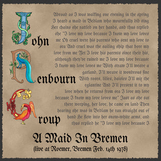 the album cover for John Renbourn Group - A Maid In Bremen (Live At Roemer, Bremen Feb. 14th 1978)