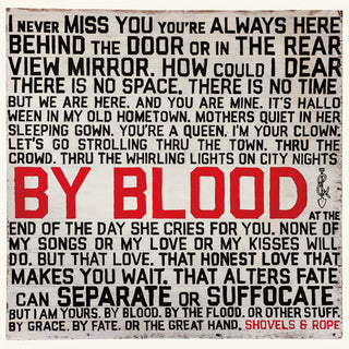 the album cover for Shovels & Rope - By Blood