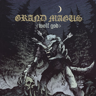 the album cover for Grand Magus - Wolf God