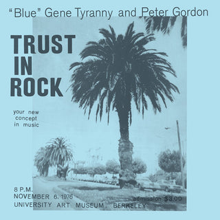 the album cover for Blue Gene Tyranny & Peter Gordon - Trust in Rock