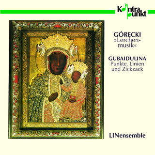 the album cover for Gorecki / Gubaidulina / Linensemble - Lerchenmusik / Punkte Linien & Zickzack