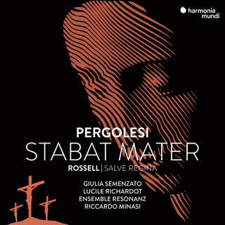 the album cover for Ensemble Resonanz / Riccardo Minasi - Pergolesi: Stabat Mater