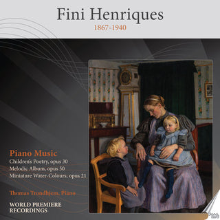 the album cover for Henriques / Trondhjem - Piano Music