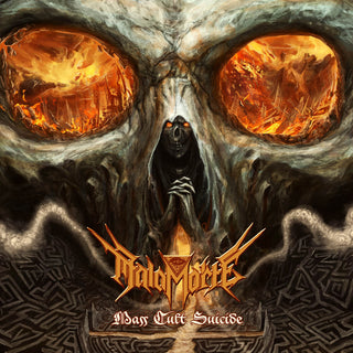 the album cover for Malamorte - Mass Cult Suicide