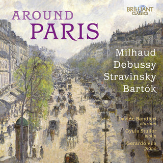 the album cover for Bartok / Bandieri / Vila - Around Paris