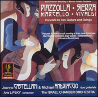 the album cover for Castellani/Andriaccio - Concerti for 2 Guitars & Strings / Various