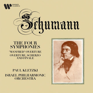 the album cover for Paul Kletzki  / Israel Philharmonic Orchestra - Schumann The Four Symphonies [Digipak]