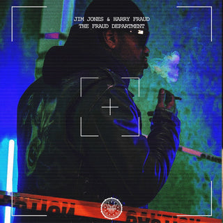 the album cover for Jim Jones & Harry Fraud - The Fraud Department [Coke Bottle Clear LP]