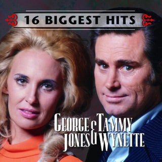 the album cover for George Jones - George Jones & Tammy Wynette - 16 Biggest Hits